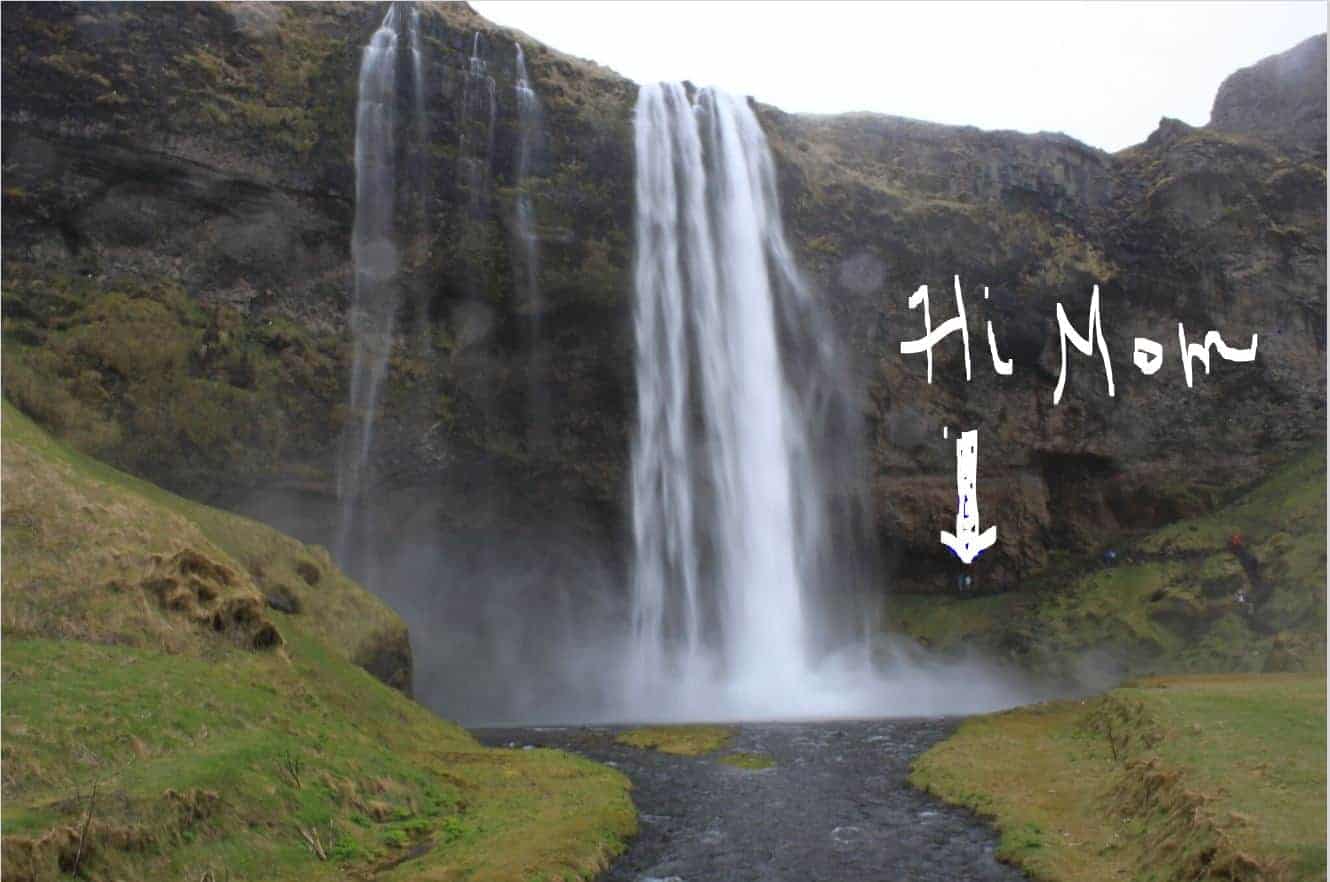 Hi mom from Iceland