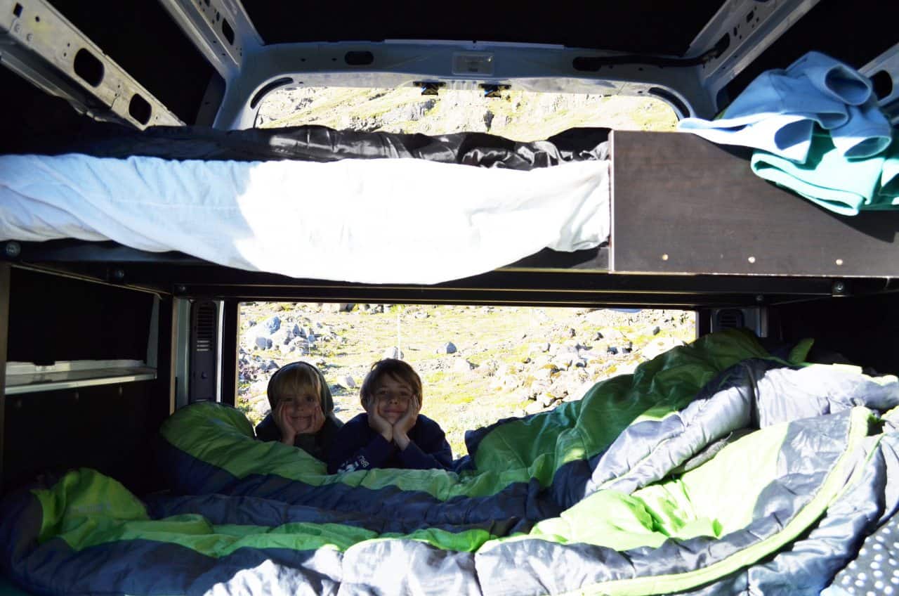Sleeping in a camper