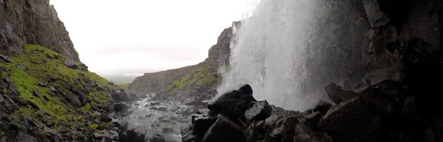 The waterfall Fardagafoss