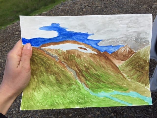 Painting in Iceland