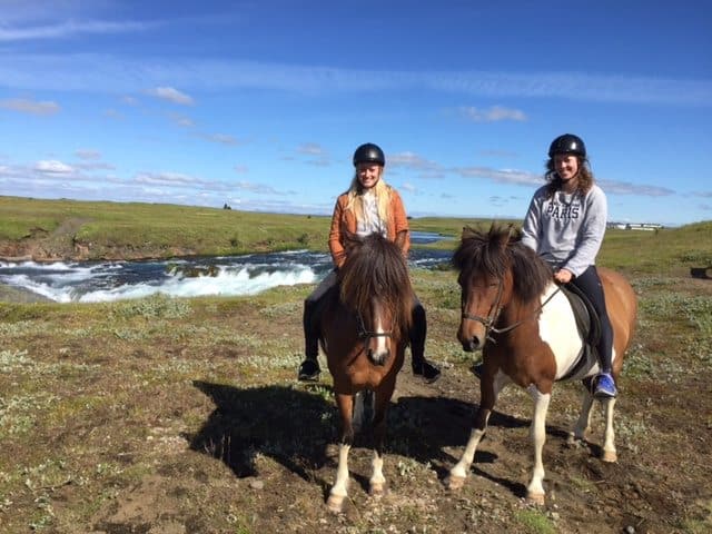 Riding in Iceland