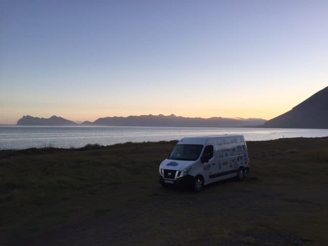 Camper van rental company in Iceland