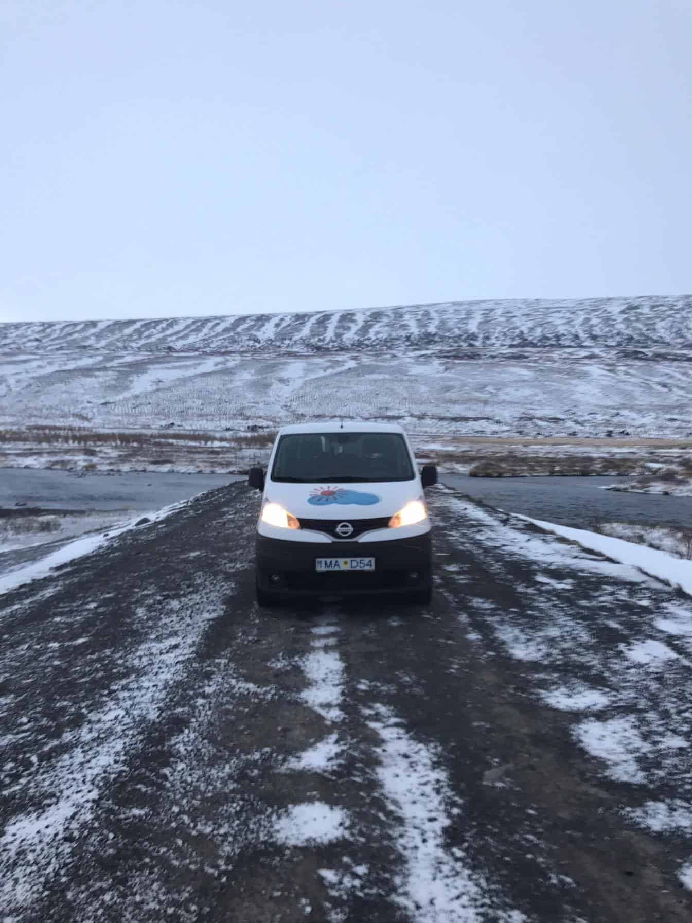 Driving in Iceland in March