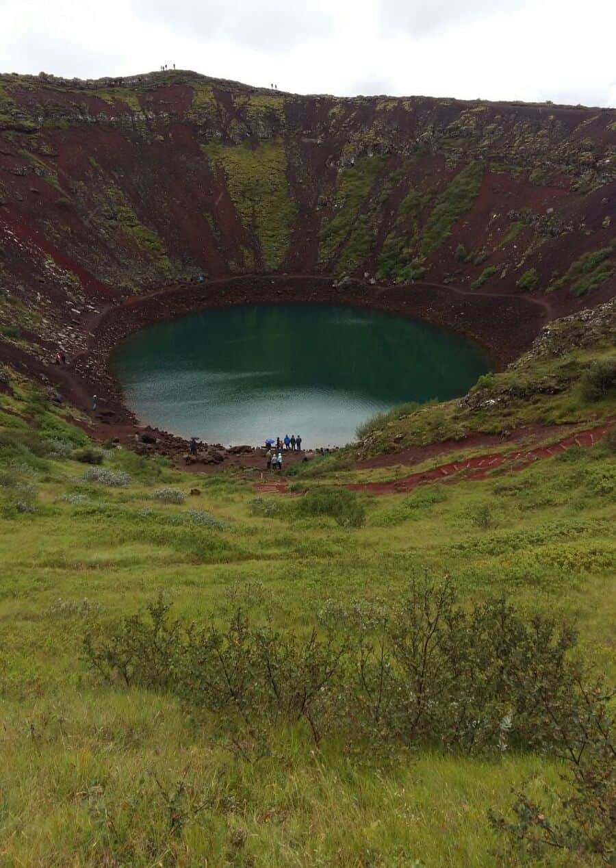 The crater lake Kerið in Iceland