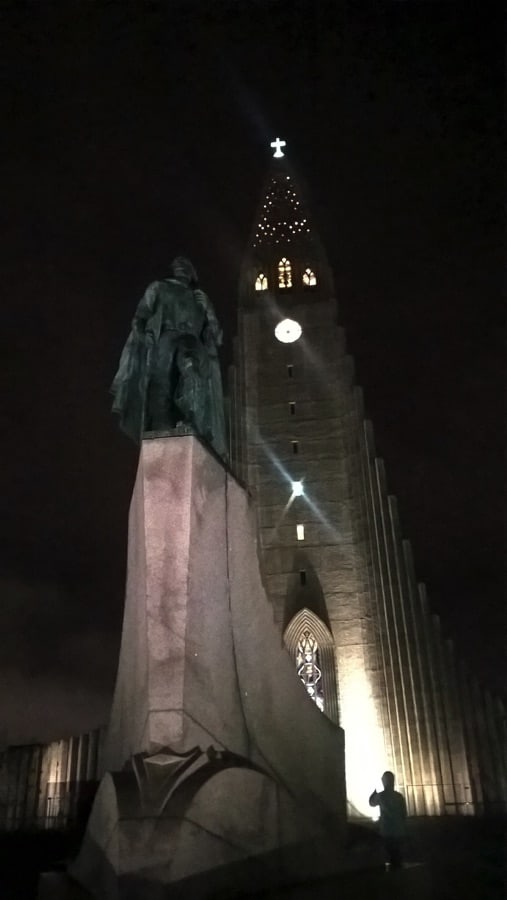 The statue of Leifur Eiriksson in Reykjavik