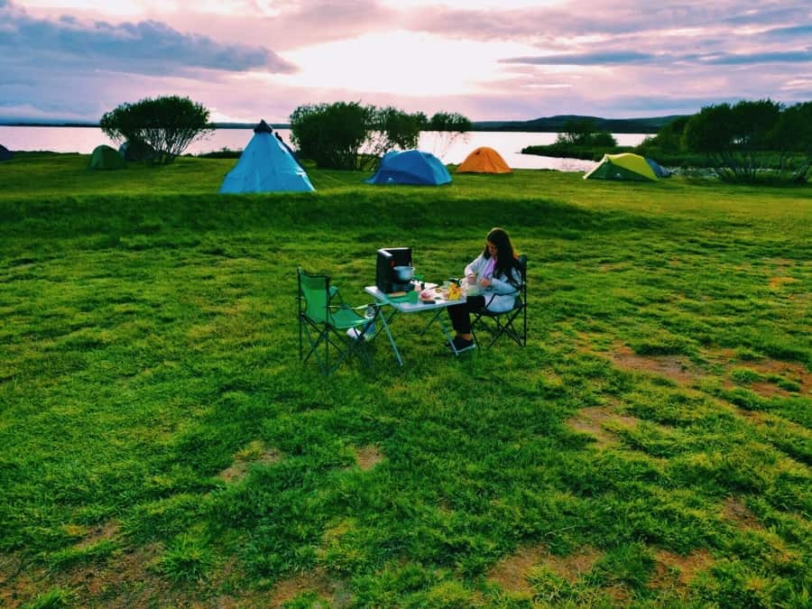 Lake Mývatn camping site