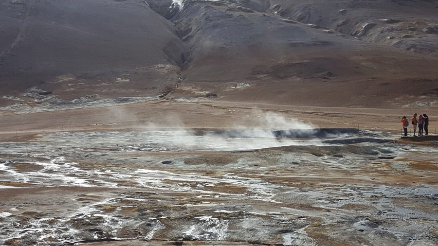 The geothermal area Námaskarð just east of Mývatn in North Iceland