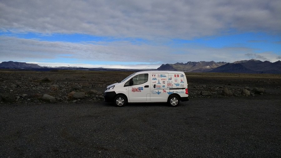 Camper van rental in Iceland