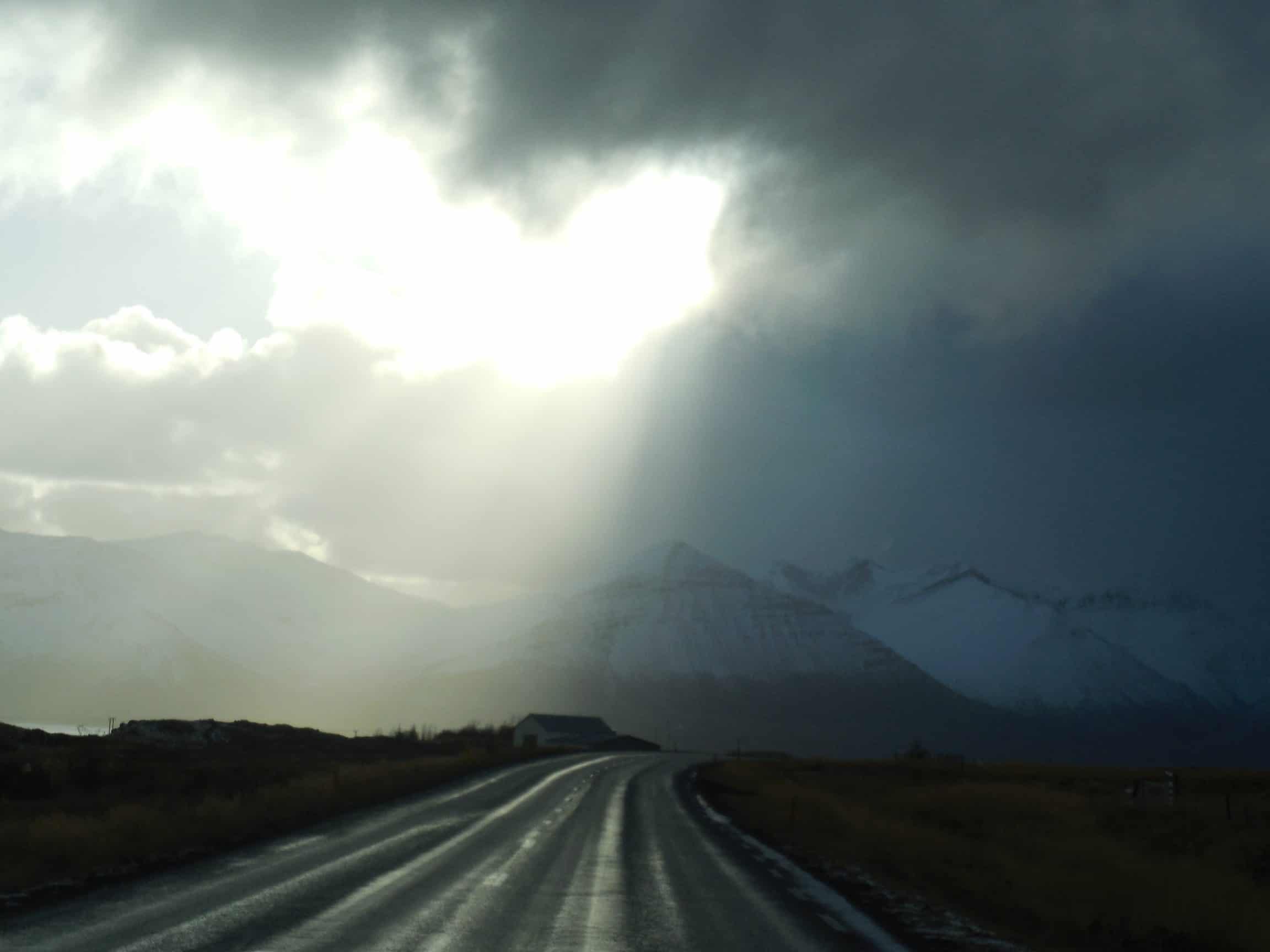 On the road in Iceland