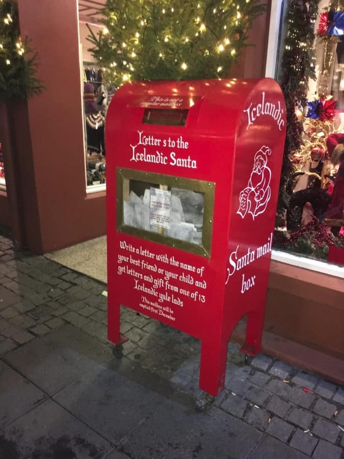 Santa's mailbox in Reykjavik