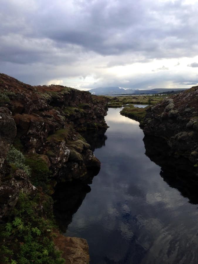Snorkeling in Silfra fissure in Iceland, in between the Tectonic Plates
