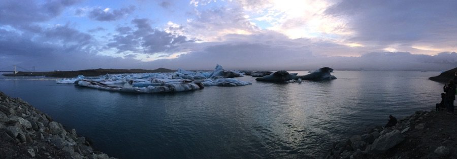 The famous Glacier lagoon in Iceland