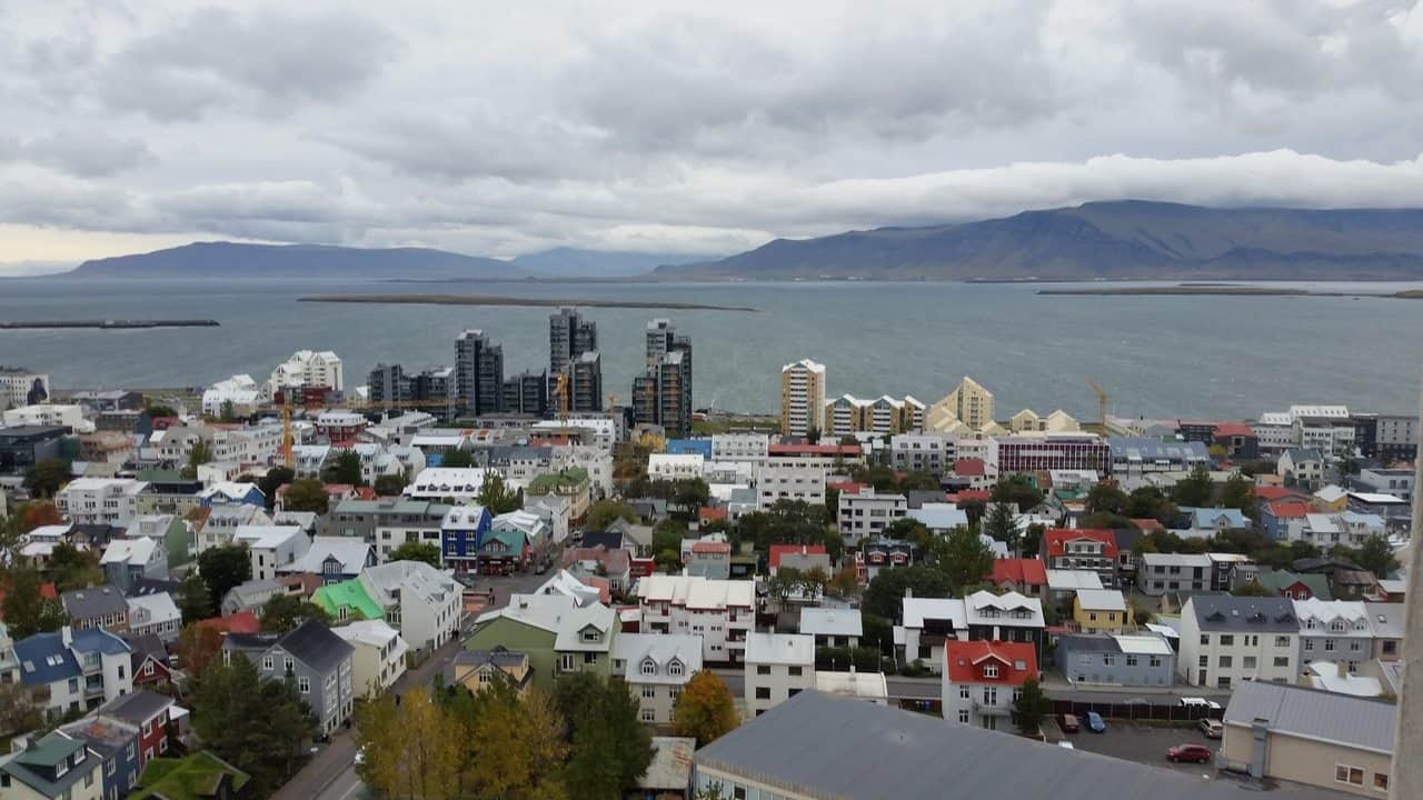 Overlooking Reykjavik