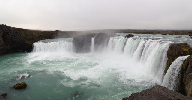 Goðafoss, the waterfalls of the gods