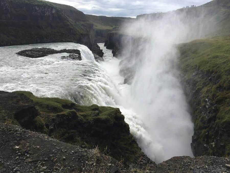 The Golden circle takes you to Gullfoss