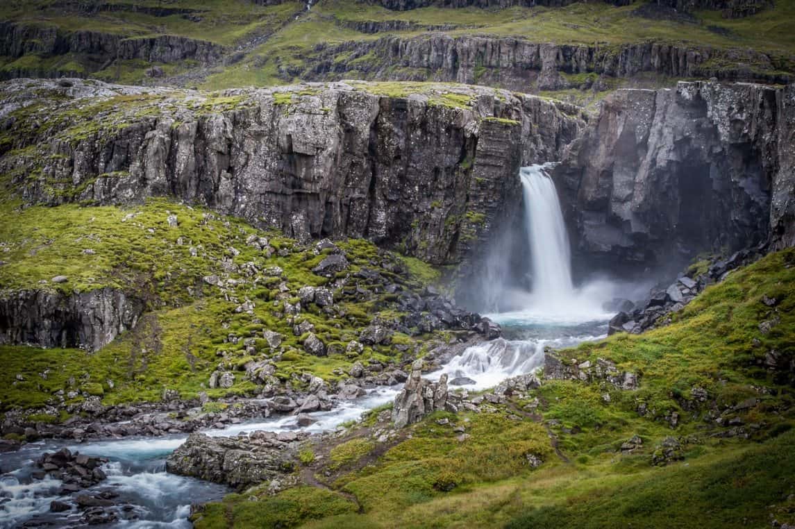 Waterfall in Seyðisfjörður