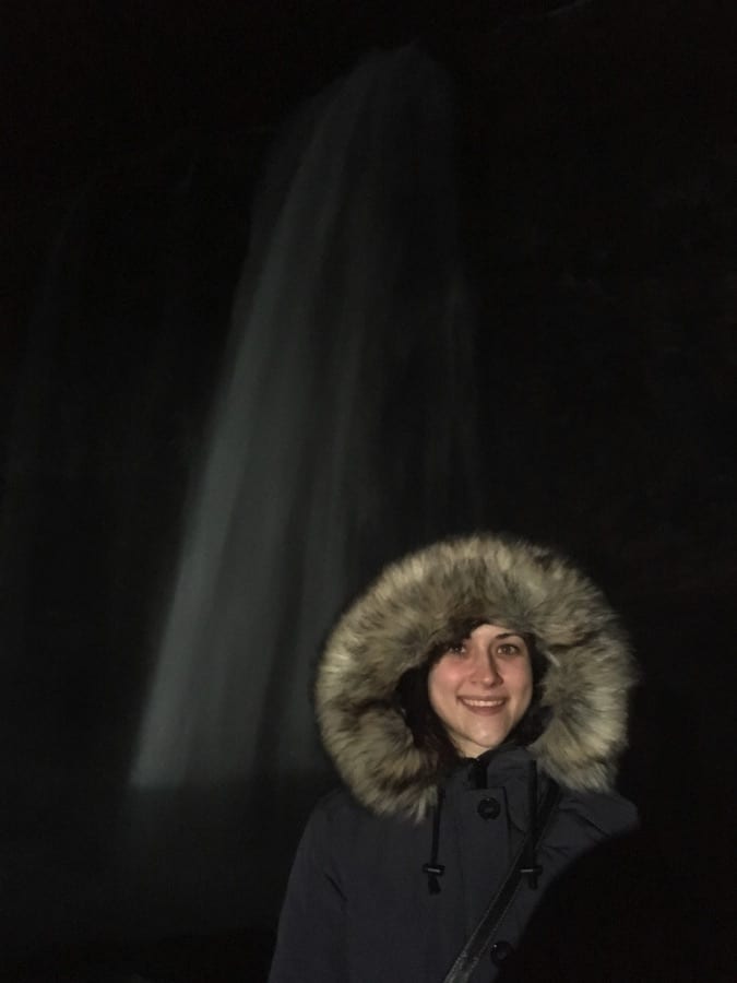 Waterfall by night